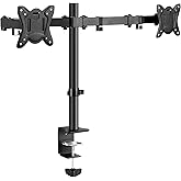 C-MOUNTS Dual Monitor Desk Mount Easily Set Up��Fully Adjustable Monitor Mount for 2 Monitors Up to 32 Inch,Heavy Duty Dual Mo