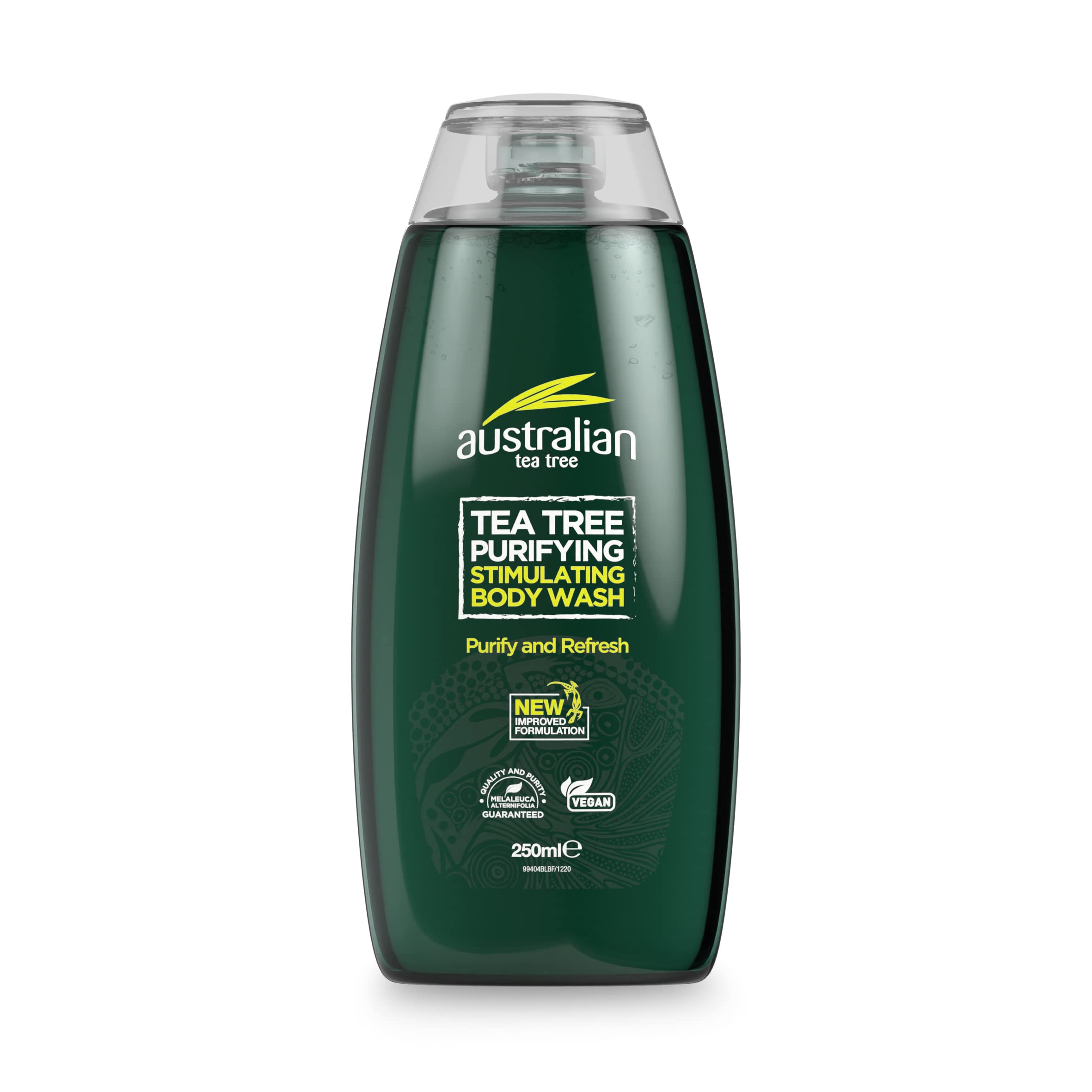 Australian Tea Tree Body Wash, Purifying, Natural, Vegan, Cruelty Free, Paraben and SLS Free, Stimulating, 250 ml