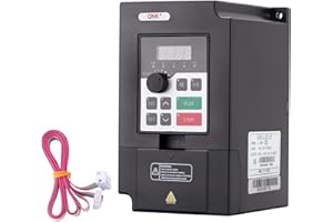 QNK 1.5KW 2HP 110V AC 14A VFD Converter Single to 3 Phase Inverter Variable Frequency Drive CNC Spindle Motor Speed Controller