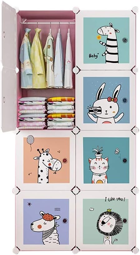 Color Blue Garde Robe Simple Plastique Tissu Armoire Enfant Bebe Moderne Minimaliste Bebe Petite Armoire Location Chambre Armoire De Rangement Fanjiani Commodes Cuisine Maison