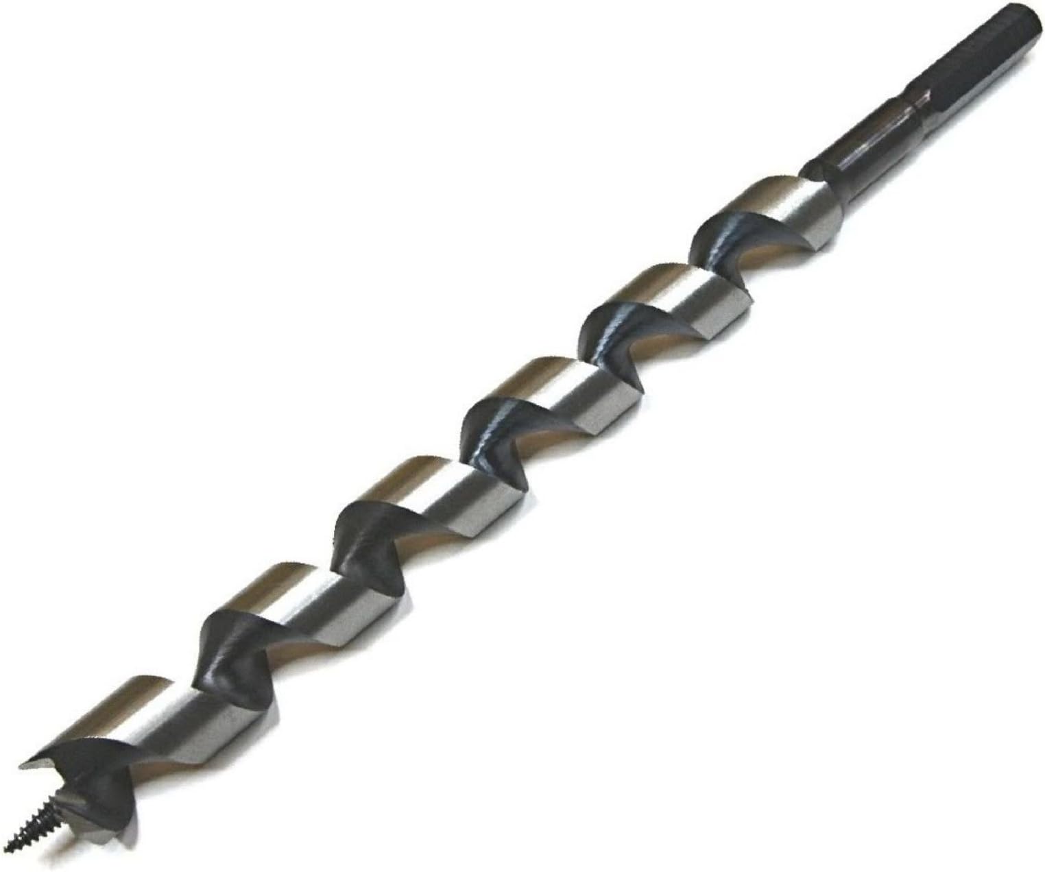 BBW 18MM x 380MM THREADED POINT WOOD AUGER DRILL BIT. MADE IN GERMANY