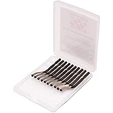 AFA Tooling BS1010 Deburring Blades, 10-Pack M2 HSS, HRC 62-64 | Provides 360-degree rotation for metal, copper, PVC, resin, and 3D printed parts; standard profile cleans curves and bores