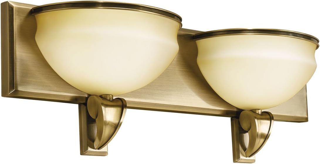 Kichler Lighting 10443AB Pierson Two Light Bath Vanity, Antique Brass