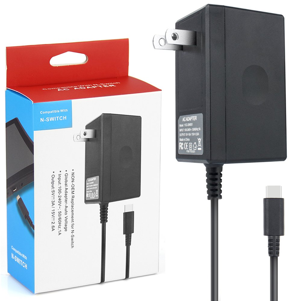 AC Adapter Charger For Nintendo Switch, ANOTEK Switch Charger AC