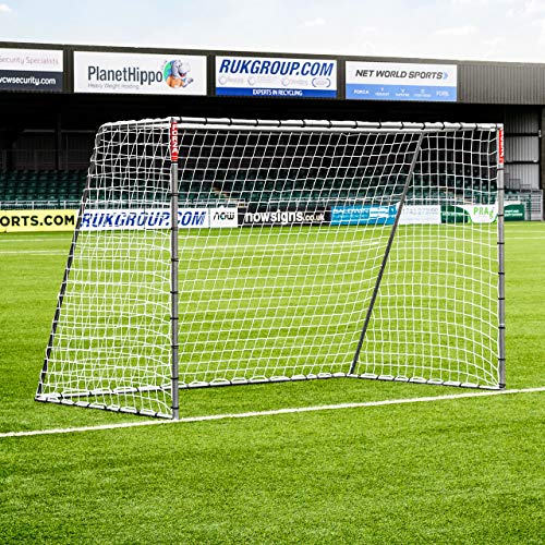FORZA Steel42 Calcio Gol | Acciaio Zincato Calcio Obiettivo | Obiettivo di Gioco Del Calcio – [Net World Sports] (2,4m x 1,8m)