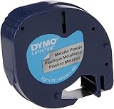 Dymo LetraTag Metallic Labels 12mm x 4m Black on Silver Self-Adhesive view 4