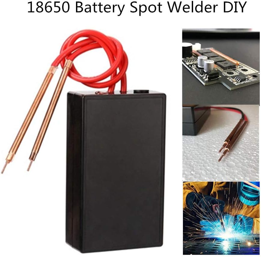 Mini Spot Welder, 18650 Battery Handheld Spot Welder 6 Gear Adjustable Mini Spot Welder Machine with Spot Welding Pen and Nickle Sheet for 18650 Battery for Craftsman/Beginner (Spot Welder A) - - 