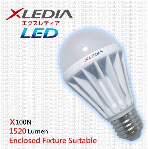 XLEDIA LED Bulb-X100N (A19-100W Equivalent-1710 Lumen-Cool White-Enclosed Fixture + Insulation Contact Suitable)