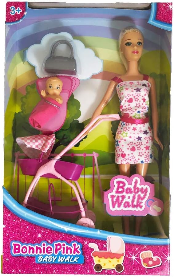 Addo Bonnie Pink Doll with Baby and 