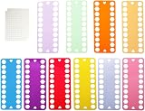 Feelava Embroidery Floss Organizer 10 Pcs with Label Tags - Hexagon view 1