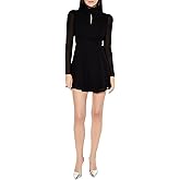 Forever 21 Womens Chiffon Keyhole Tie-Waist Mini Dress