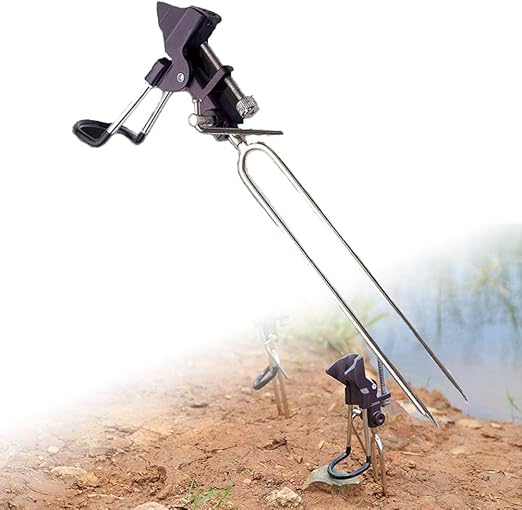 (Rod Rack) Stainless Steel Rod Stand Rod Holder for Bank Fishing