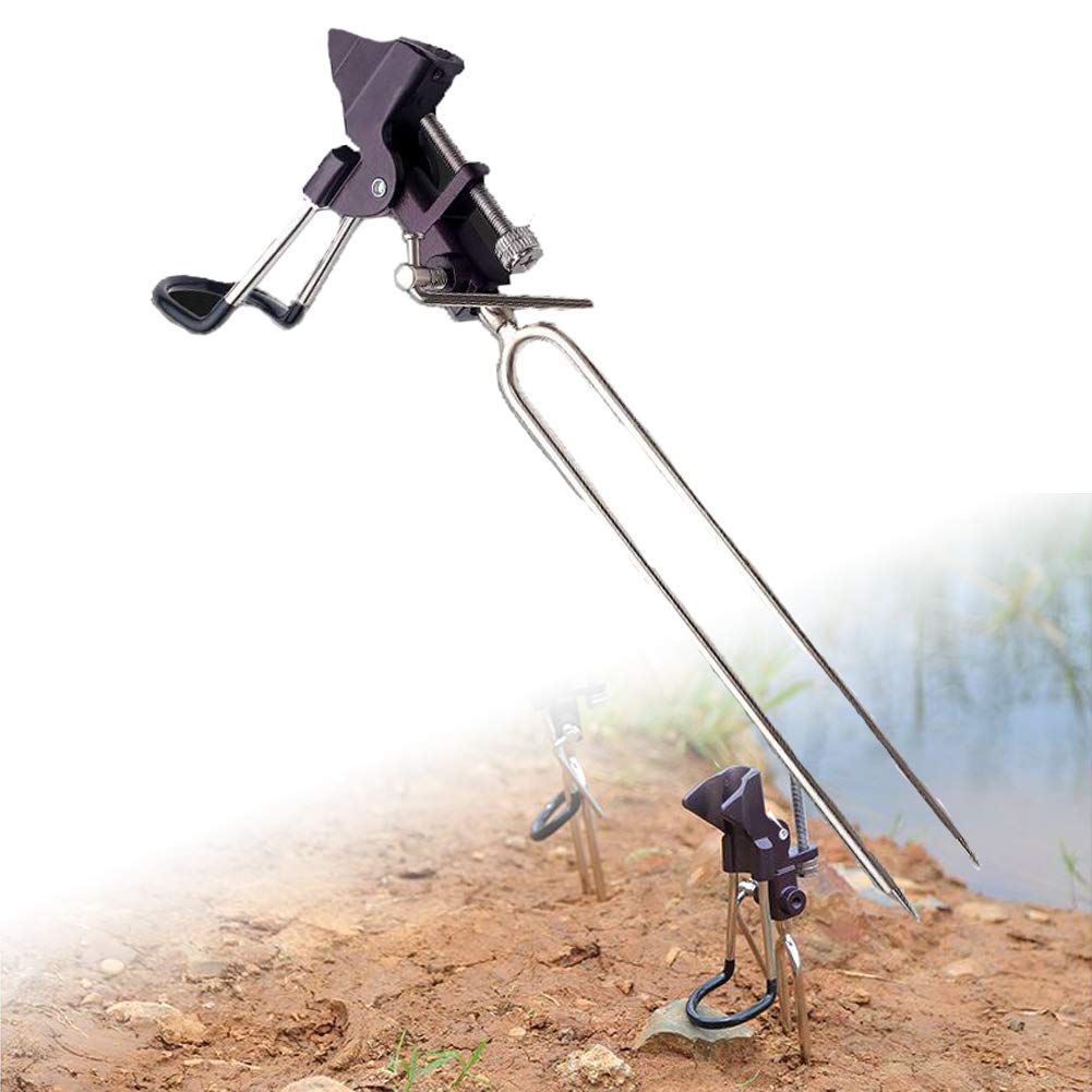 bank fishing rod holder