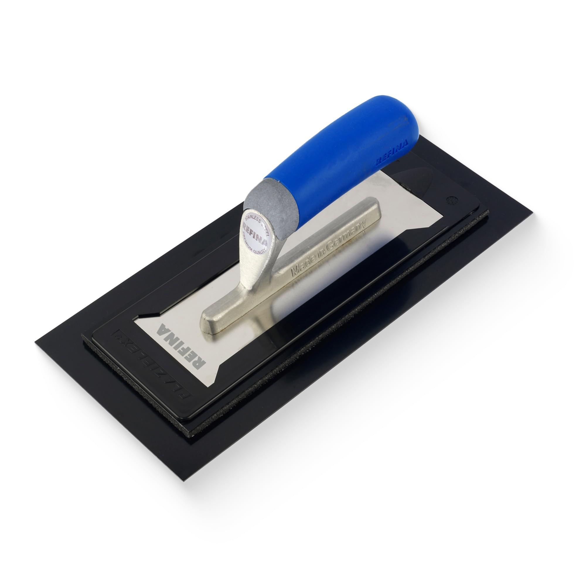 REFINA PLAZIFLEX Plastering Trowel -12" x 5.5" (300mm x 140mm) 1mm Foam Backed Plaster Trowel - Lightweight Interchangeable Plastering Tools for Gypsum Plaster & Skim Coat โ image 1