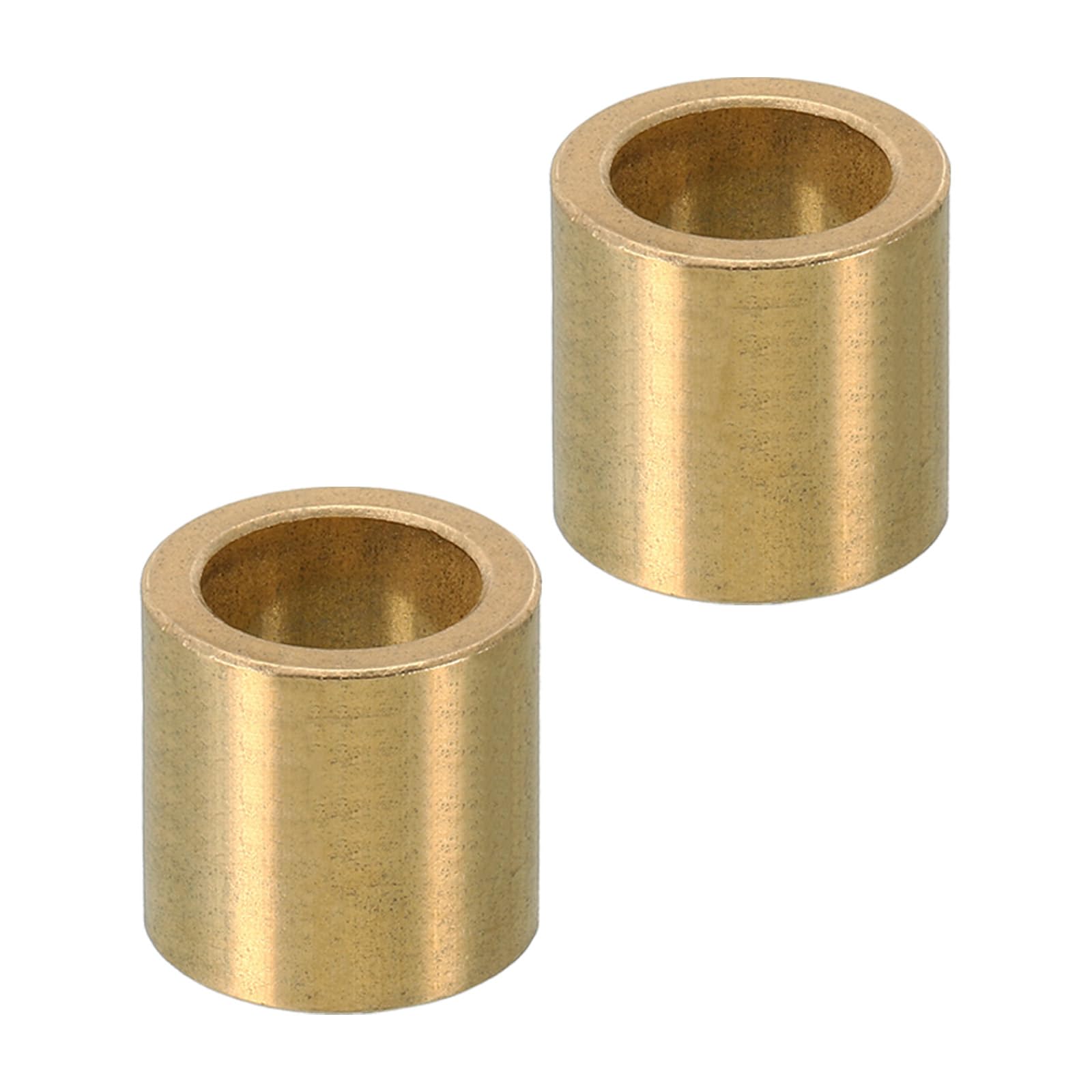 PATIKIL M14 Brass Spacers, 2 Pcs Metal Spacer Brass 14mm ID x 20mm OD x 20mm L Brass Spacers Screw Standoff for 5/9 Inch or M14 Screw
