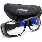 CARLANY CO2 Laser Eye Protection Glasses, 9000nm-11000nm / 10600nm Wavelength Safety Protective Goggles OD 5+, Filtering Technology by Way of Absorption Safety Goggles for Laser Cutting and Engraving