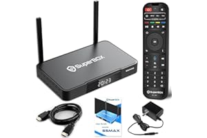 WALLECOM Super Fast S5 Pro Smart TV Box - 6K Ultra HD with Voice Control System, Android 12, 4G RAM + 32G ROM