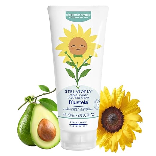 mustela stelatopia cleansing cream şampuan 500 ml