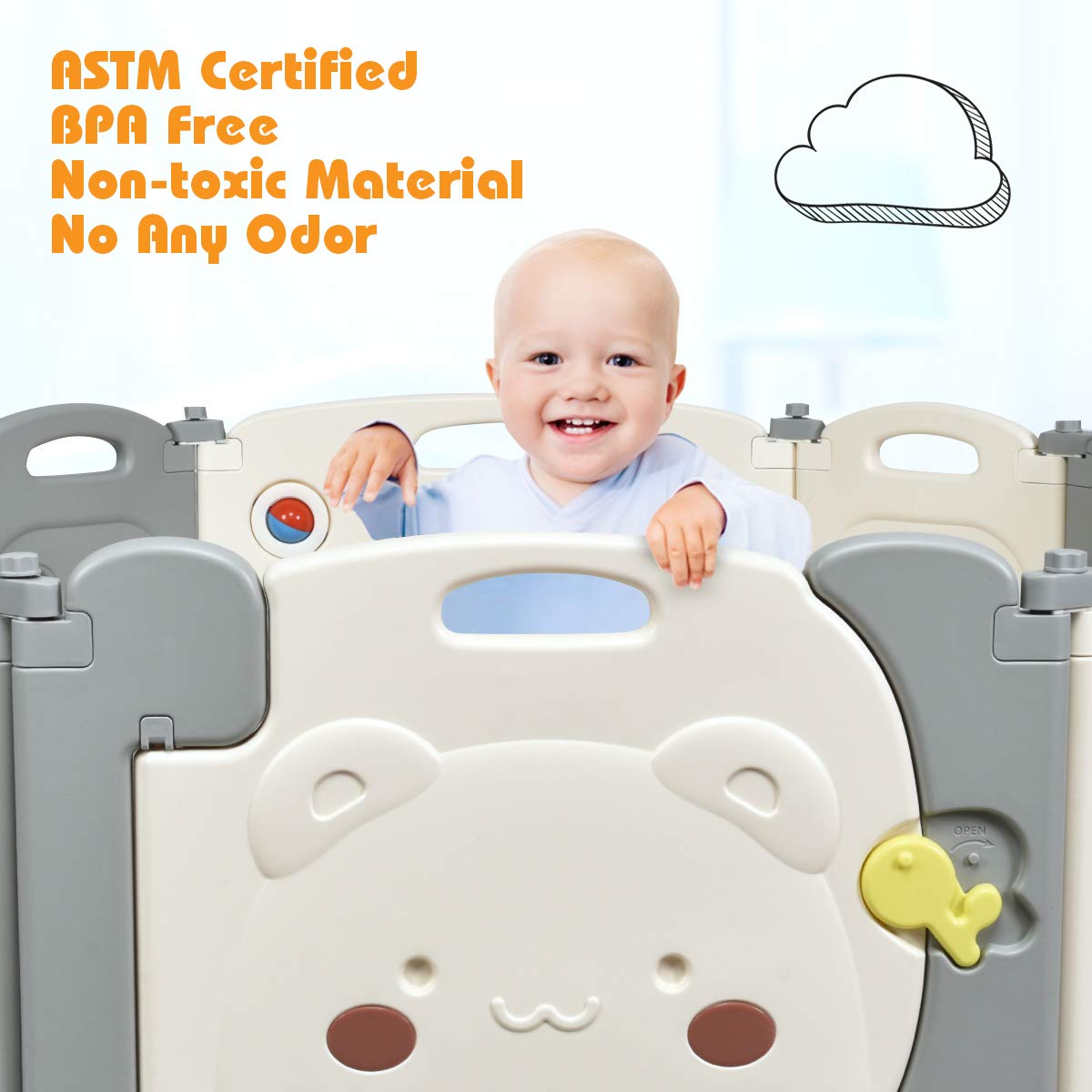 costzon baby playpen 14 panel