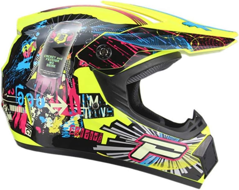 Full Face Motorcycle Street Bike Helmet, Personality Painting Dirt Bike Four Seasons Motorcycle Racing Helmet,Pirate10,S