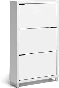 Amazon.com: Baxton Studio Simms 3 Tier Modern Shoe Cabinet, White