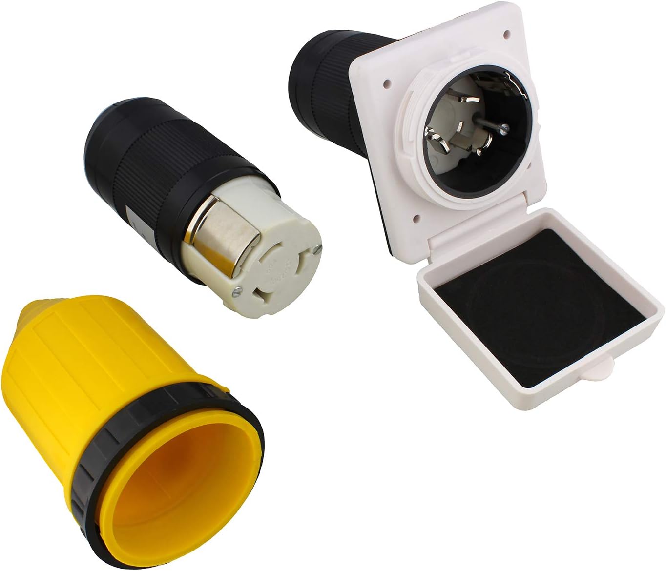 Dumble Outdoor Marine Electrical Power Male Inlet Socket Box 50A 125