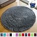 PAGISOFE Fluffy Shaggy Area Rug for Bedroom, Soft Fuzzy Rugs for Girls Boys Room Kids Room, Furry Throw Rugs for Dorm, Shag Carpet for Nursery Decor, Small Bedside Rug,3x5 Feet,Grey