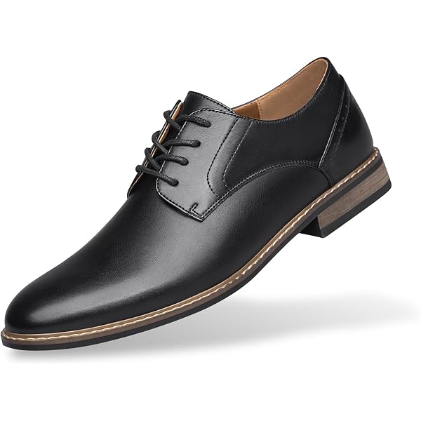 Amazon.com | Winter Men's Warm Business Leather Oxfords, Plush Fleece-Lined  High-top Dress Shoes, Comfortable & Durable, Ideal for Office  Events(Black,6.5) | Shoes