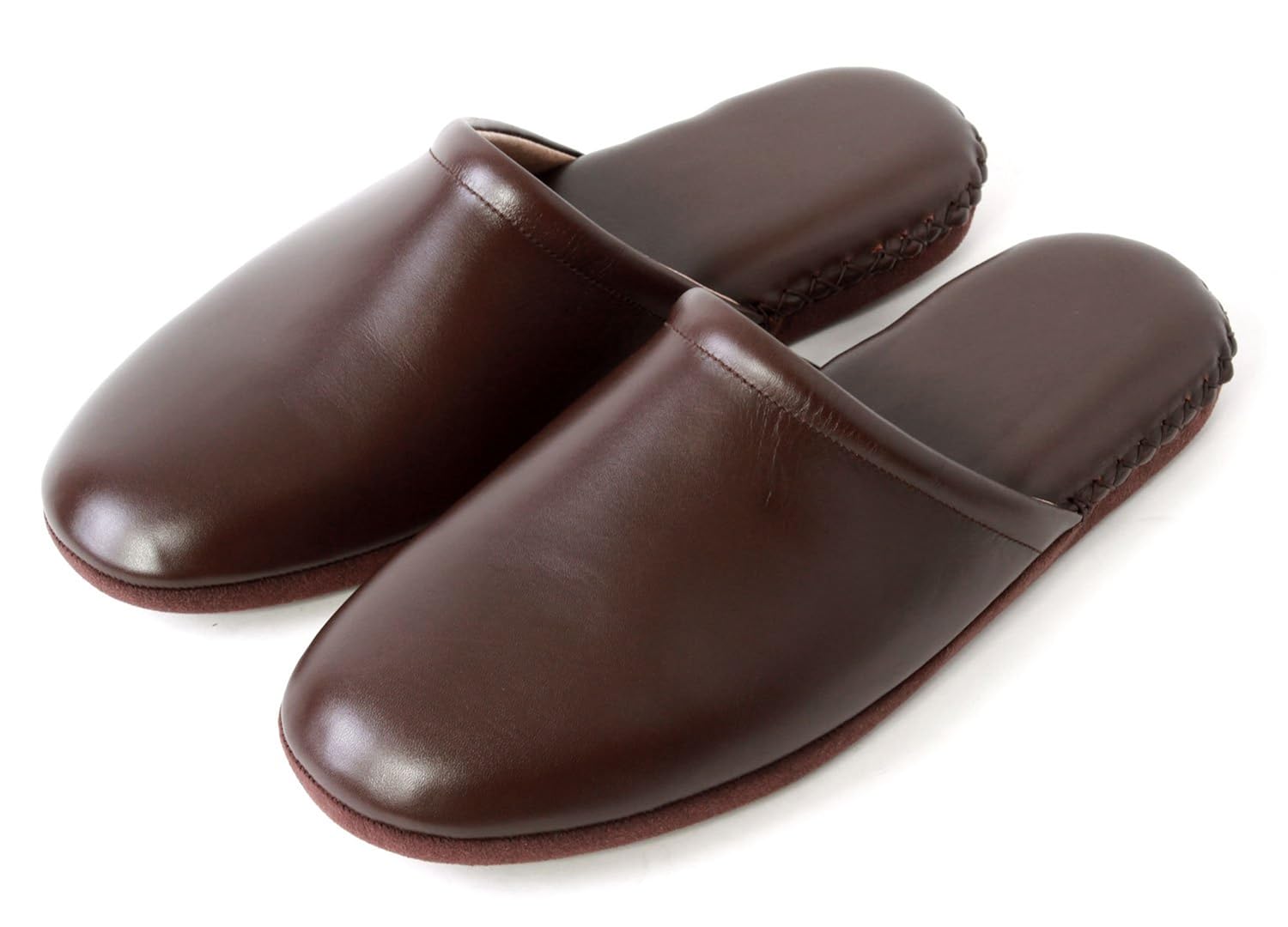 楽天ランキング1位 日本製 本革 キップ 高級スリッパ メンズ 紳士 牛革 お受験スリッパ Fm B07dz521jh ブラウン L 約25 0cm 26 0cm Hermescolleges Ca