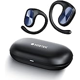 Open Ear Headphones, Wireless Earbuds with Rich Bass, Bluetooth Stereo Sports Headphones with Charging Case, 45H Playtime Earbuds IPX5 Waterproof for Cycling, Running, Travel (0.3oz Lightweight)
