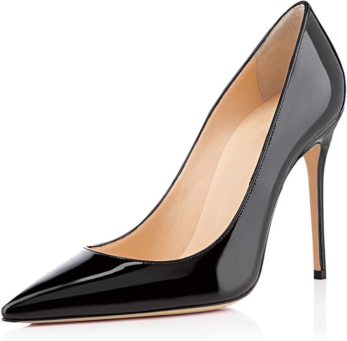 elashe Women High Heels Pumps Pointed Toe Stiletto 4 inch Elegante