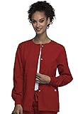 Cherokee Women's Warm Up Scrubs Jacket, Red, Medium