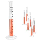 Economic Graduated Measuring Cylinder, 6pcs of