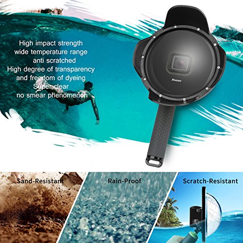 D&F 6'' Underwater Dome Port Waterproof Housing Case Floating Pole for GoPro HERO (2018)/HERO 7 Black /HERO 6/HERO 5 with Dome Lens Diving Photography - Thumbnail 6