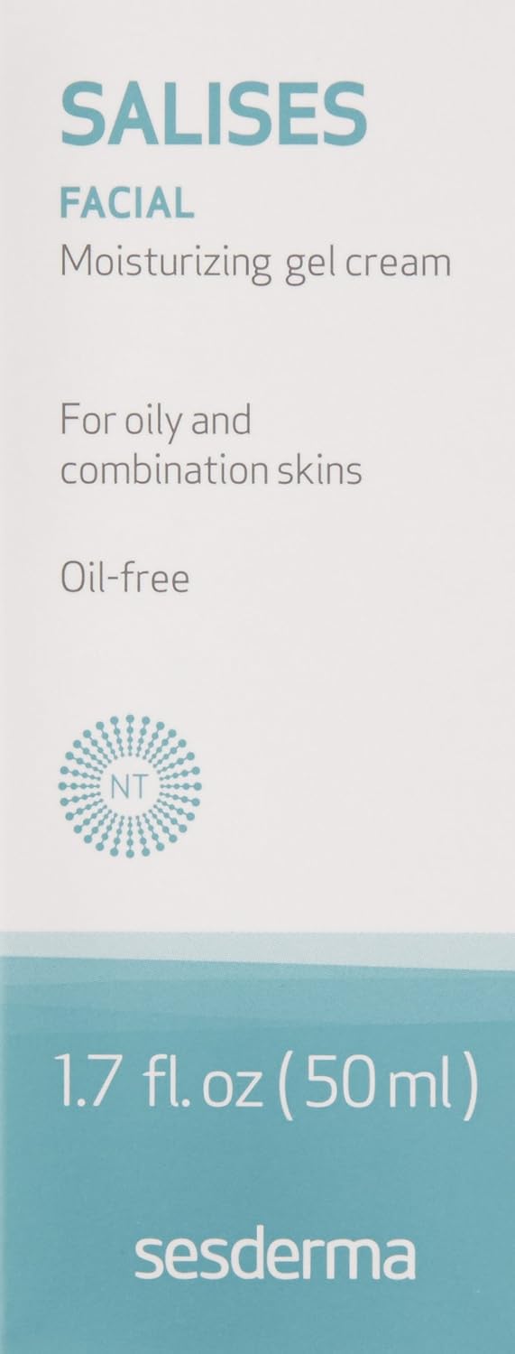 Sesderma Salises Moisturising Gel Cream 50ml, Oil Free Face Moisturiser Combination, Acne Prone Skin with Gel Formula - Image 3
