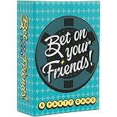 DSS Games Bet On Your Friends | Party Card Game for Friends | Ages 17+ | 150 Prompt Cards, 4-6+ Players, Dealer Button, Leaderboard, Adult Card Game, Party Game, Test How Well You Know Your Friends