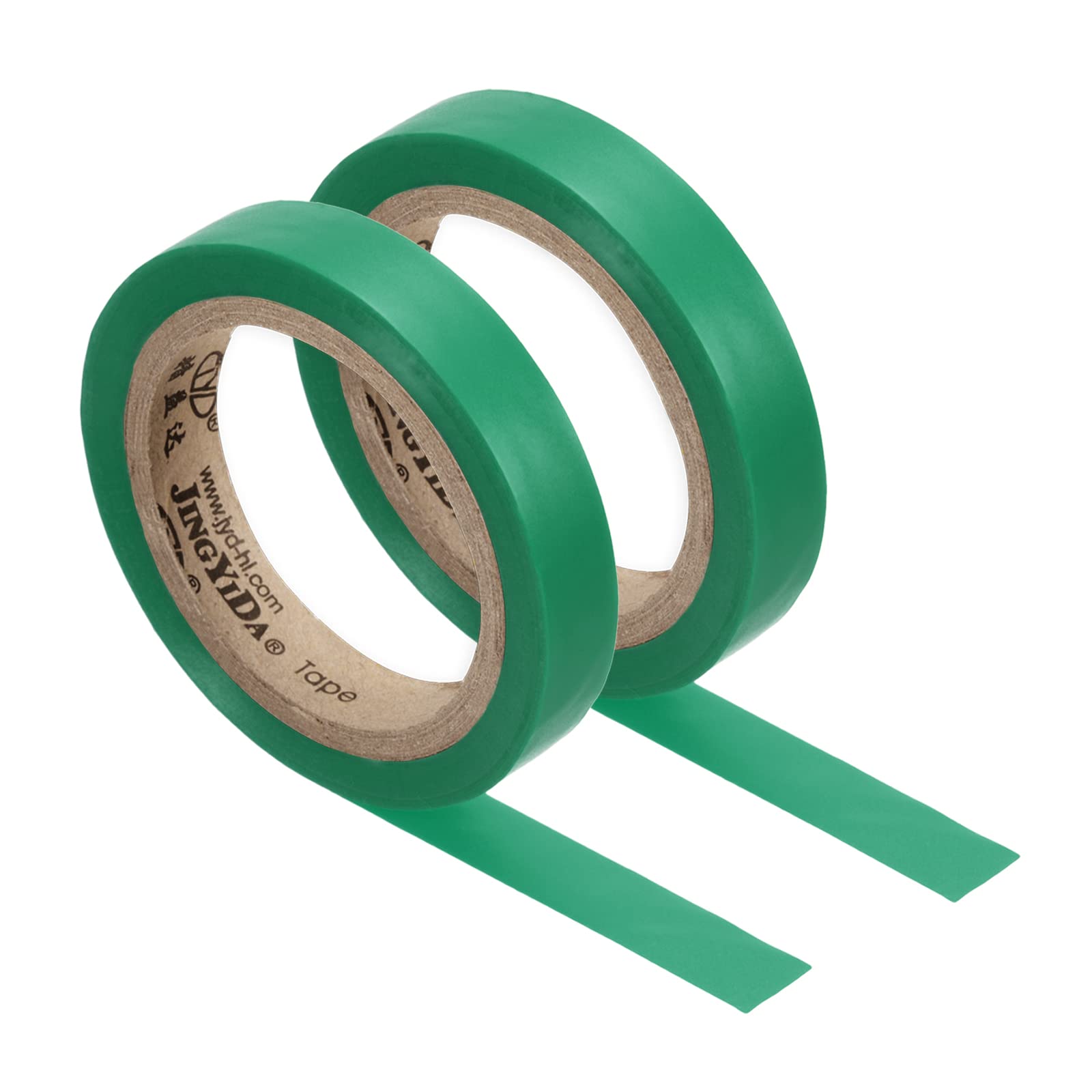 PATIKIL 26Ft Grip Finishing Tape, 2 Pack PVC Racquet Finishing Tapes Racket Accessories Sticky Seal for Tennis Badminton, Green