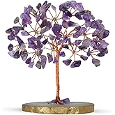 SUBSH Amethyst Crystal Tree for Positive Energy - Small Decor - Healing Stones - Gemstone Chakra Tree of Life - Spiritual Things - Purple Crystal