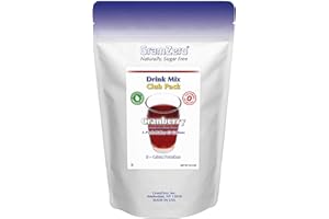 GramZero Cranberry Zero Calorie Sugar Free Drink Mix, Great For Nutrition Club Loaded Tea, Stevia Sweetened