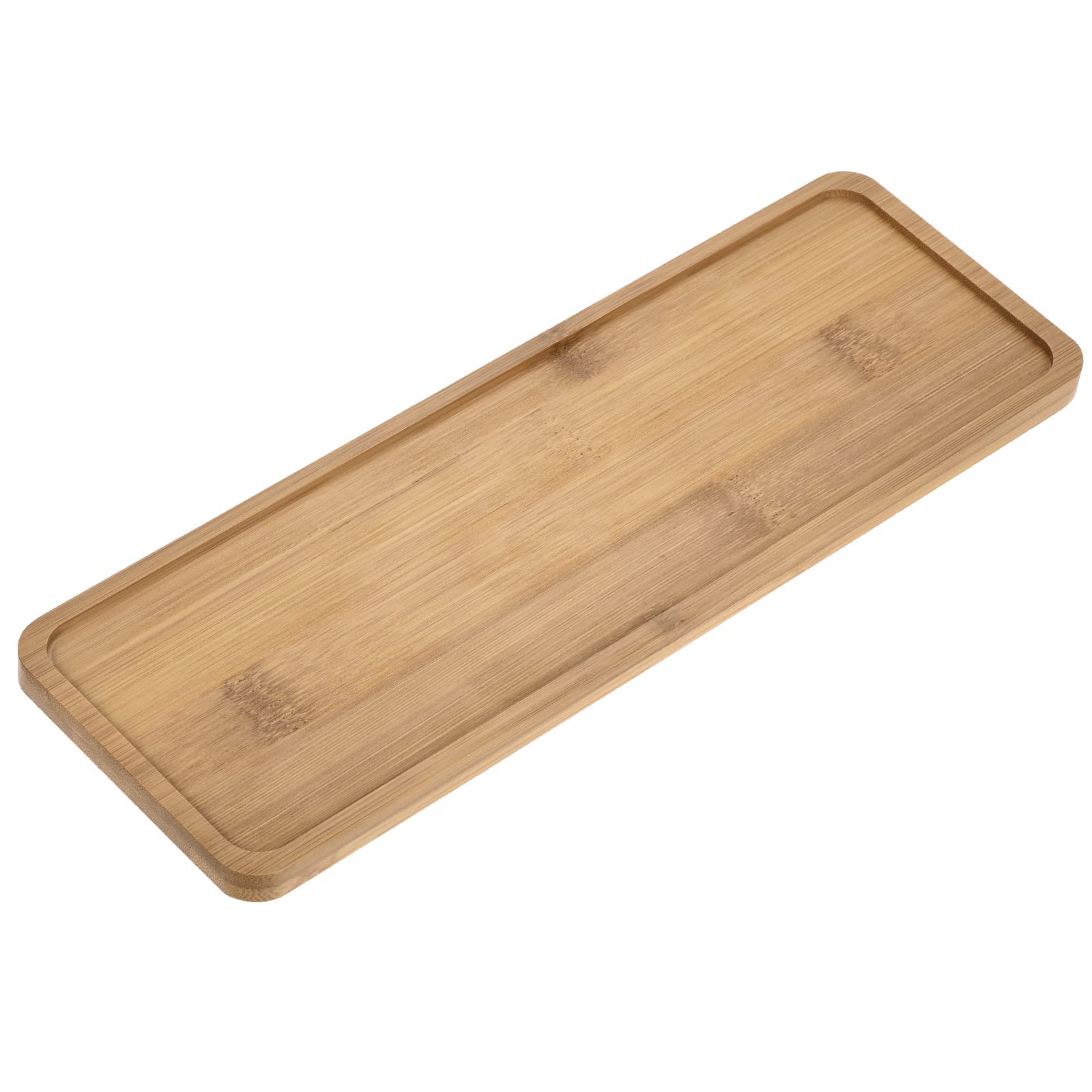 PATIKIL Plant Pot Saucer, 11x3.7 Inch Bamboo Rectangular Flower Drip Tray for Indoors