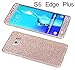 Dreams Mall(TM)Samsung Galaxy S6edge Plus,Hot Fashion Bling Glitter Crystal Diamond Whole Body Protector Film Sticker,Champagne Gold