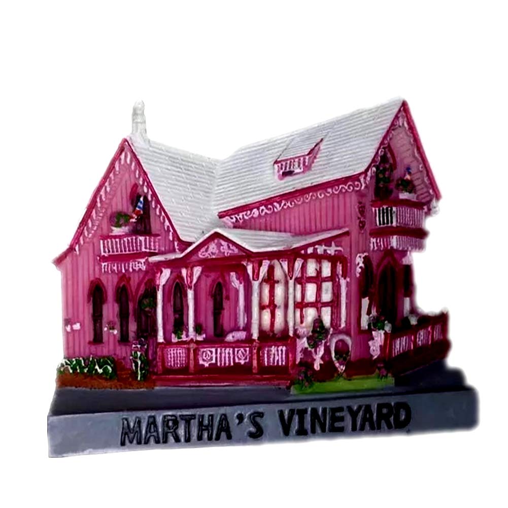 Martha's Vineyard Massachusetts America USA Fridge Magnet 3D Resin Handmade Craft Tourist Travel City Souvenir Collection Letter Refrigerator Sticker