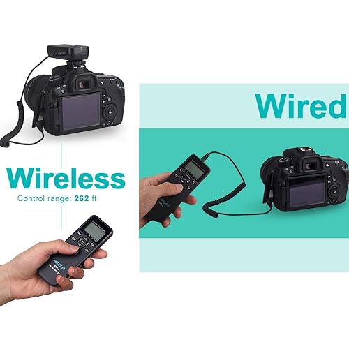 AODELAN Camera Intervalometer Wireless Shutter Release Timer