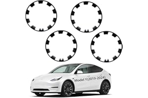OJOYME Wheel Rim Protector for Tesla Model Y,Wheels Rim Cover Set of 4 Tire Trim Rings Model y Accessories Corrosion Resistant Easy to Install (Model Y 2019-2024)