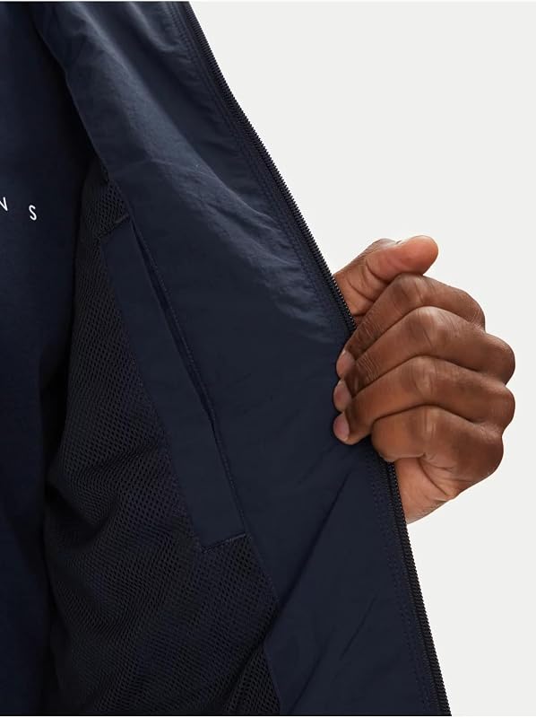 Herren Windbreaker Jacke Chicago mit Kapuze, Blau (Dark Night Navy), XL — Foto 4 von 5