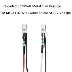 EDGELEC 30pcs 12 Volt 3mm RGB Slow Flasing LED
