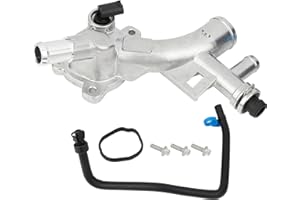 Engine Aluminum Coolant Housing Outlets with Hoses (2PCS).Fit for Chevy Cruze, Sonic, Trax and Buick Encore 1.4L.Replaces Par