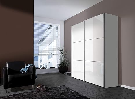 Express Mobel Schwebeturenschrank 2 Turig Bianco Weiss Hochglanz Bxhxt 250x216x68 In Verschiedenen Farben Und Grossen Amazon De Kuche Haushalt
