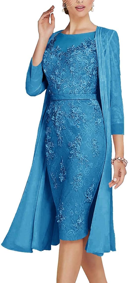 brautmutterkleider knielang spitze