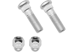 Dogary 4 PCS Wheel Stud and Lug Nut Kit, Steel Tire Screw Fastener, OEM 28171AJ000 28365-FE001, Car Tyre Repair Accessories, Compatible with Subaru Forester Outback Legacy (Sliver)